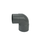 Wavin PVC bocht 88° HWA mof-verjongd spie lijm 60mm - grijs (4011306009)