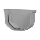 Martens PVC eindstuk universeel links/rechts voor minigoot mastgoot - grijs (53351/11)