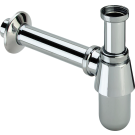Viega bekersifon metaal verchroomd met muurbuis en rozet 1 1/4