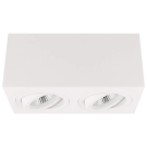 Yphix opbouwspot kantelbaar dubbel vierkant wit GU10 (50114826)