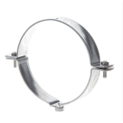 Walraven universele RVS beugel voor kunststofbuis 125mm met M8 (206780)