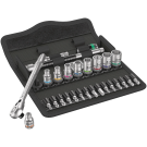 Wera dopsleutelset inch 8100 SA 11 zyklop metalen-ratel 1/4