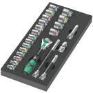 Wera schuimrubberen inzetstuk met 8000 B Zyklop ratel 3/8