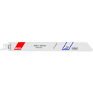 MPS reciprozaagblad BiM metaal Profi Metall Line lengte 230mm TPI 14 - blister van 5 stuks (4416-5)