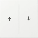 Gira bedieningswip met pijlsymbolen - systeem 55 zuiver wit glanzend (329403)