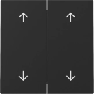 Gira schakelwip 2-voudig met pijlsymbolen - systeem 55 zwart mat (3297005)