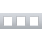 Niko afdekplaat 3-voudig 71mm centerafstand - Intense Sterling  (132-76700)