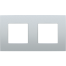 Niko afdekplaat 2-voudig 71mm centerafstand - Intense Sterling (132-76800)