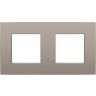 Niko afdekplaat 2-voudig 71mm centerafstand - Intense Bronze  (134-76800)