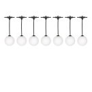 Bailey LED party balls light string pendel 7xG100 lampen 7.7 meter IP67 (146781)