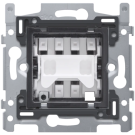 Niko Rocker/Toggle sokkel tweepolige schakelaar 10 AX/250V - Insteekklemmen (171-01215)