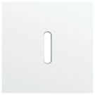 Niko Rocker afdekplaat enkelvoudig - Steel White Coated (154-56101)