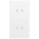 Niko Toggle afdekplaat tweevoudig verticaal 71mm - Steel White Coated (154-57852)