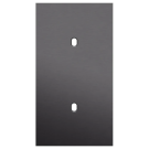 Niko Toggle afdekplaat tweevoudig verticaal 71mm - Alu Black Brushed (224-57851)