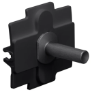 Niko Toggle schakelaar enkelvoudig - Alu Black Brushed (224-57001)