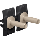 Niko Toggle schakelaar set tweevoudig - Steel Champagne Coated (166-57002)