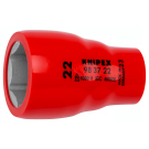 KNIPEX dop 3/8″ 22mm dubbele zeskant VDE 1000V (98 37 22)