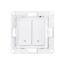 Shelly Wall Switch 2 - schakelaar (pulsdrukker) 2-voudig voor Shelly actoren - wit (S-WS2W)