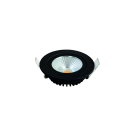 EMhub waterdichte inbouwspot rond zwart 5W 450lm 2700K zaagmaat Ø75mm incl DimDriver