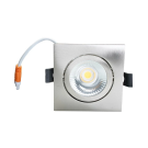 EMhub waterdichte inbouwspot vierkant aluminium 5W 450lm 2700K incl DimDriver