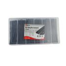 Assortimentsdoos krimpkous zwart per 100 stuks (40365)