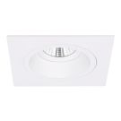 Yphix inbouwspot vierkant vast wit GU10 zaagmaat Ø78mm - diameter 93mm - verdiept (50114429)