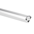Yphix LED strip profiel Tarenta wit hoek met transparante afdekkap - 1 meter (50289476)