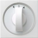 Gira draaiknop jaloezieschakelaar - systeem 55 zuiver wit glanzend (50450)