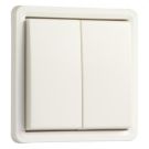 Niko Hydro waterdicht serieschakelaar 10A 250V met schroefklemmen (zonder opbouwbehuizing) - wit (701-31500)