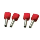 SOLAR twin adereindhuls geïsoleerd 2x10mm2 hulslengte 14mm rood - per 100 stuks (1505168)