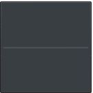 Niko afwerkingsset voor draadloze schakelaar met 2 toetsen - Intense Antraciet (122-00001)