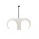 HEKON nagelklem dubbel 16-19mm - naturel per 100 stuks
