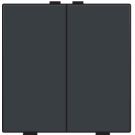 Niko bedieningstoets 2-voudig - Home Control antraciet  (122-51002)