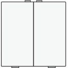 Niko bedieningstoets 2-voudig - Home Control wit (101-51002)