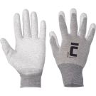 Cerva flicker ESD antistatische nylon handschoen met koolstofvezel maat 10 (0108000799100VAM)