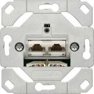 Gira netwerkaansluitdoos inbouw UTP 2-voudig Cat6a (245200)