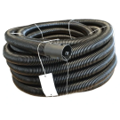 Frankische kabuflex wachtbuis met trekdraad en koppelstuk 75mm - zwart rol 50 meter (19130075)