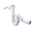 McAlpine universeel sifon PP model S en P met wasmachine aansluiting 1 1/2