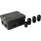 ATTEMA aftakdoos met wartels M20 IP65 zwart (AK2-M20)