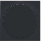 Niko centraalplaat voor draaiknopdimmer of extensie - Pure Steel Black (161-31003)