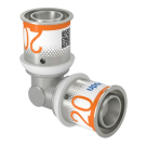 Uponor kniekoppeling 90° pers fitting 20mm x 20mm (1070524)