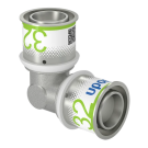 Uponor kniekoppeling 90° pers fitting 32mm x 32mm (1070526)