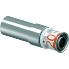 Uponor rechte pers verlengd x knel 20mm x 22mm (1070617)