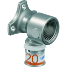 Uponor muurplaat binnendraad met knel 3/4