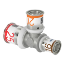 Uponor t-koppeling verloop pers 25mm x 20mm x 16mm (1070575)