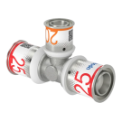 Uponor t-koppeling verloop pers 25mm x 20mm x 25mm (1070577)