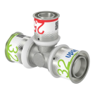 Uponor t-koppeling verloop pers 32mm x 25mm x 32mm (1070583)