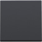 Niko centraalplaat voor elektronische schakelaar, drukknopdimmer of drukknopschakelaar - Intense Antraciet (122-31002)