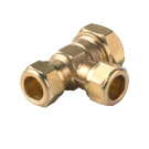 VSH t-koppeling messing knelfitting 22mm x 15mm x 15mm (0867121)