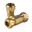 VSH zijspruit t-koppeling messing knelfitting 15mm x 15mm x 15mm (0867955)